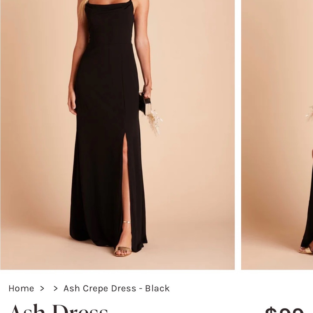 Elegant Black Crepe Dress